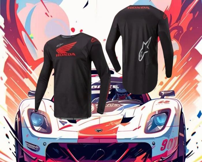 EAV3 Summer 2026 Honda New Off-road Motorcycle Riding T-shirt Fast-drying Breathable Long-sleeved Men's And Women's Riding Clothes