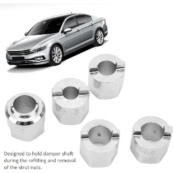 5pcs Strut Nut Socket Set Replacement for C Class W203 W209 CLK, Front Suspension Strut Nut Socket Tool Set Includes 5 Different Sizes Sockets for