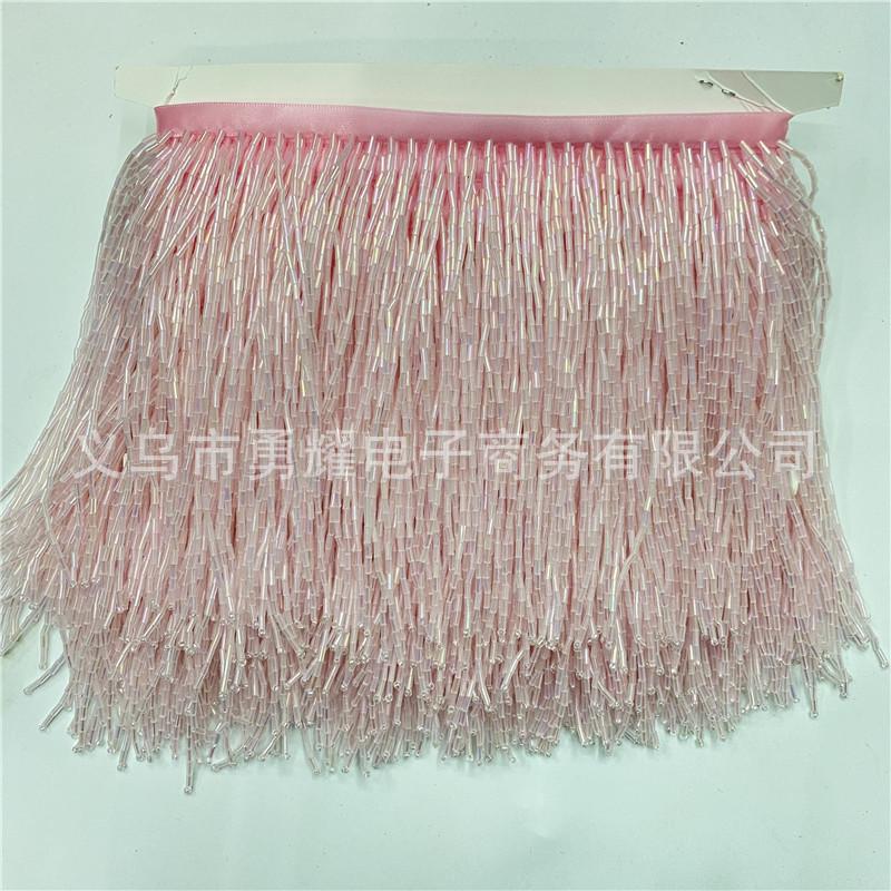 Кружево с бахромой из бисера шириной 15 см, для украшения одежды, для шитья своими руками, текстильные аксессуары