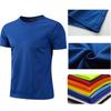 Men Running Gym Sport Shirt Quick Dry Moisture Wicking Lightweight Short Sleeve Round Neck Training Exercise Top For Fitness Workout Outdoor Activity