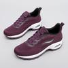 New Fly-woven Mesh Shoes Casual Sports Shoes Air Cushion Outdoor Travel Hiking Large-size Women's Single Shoes