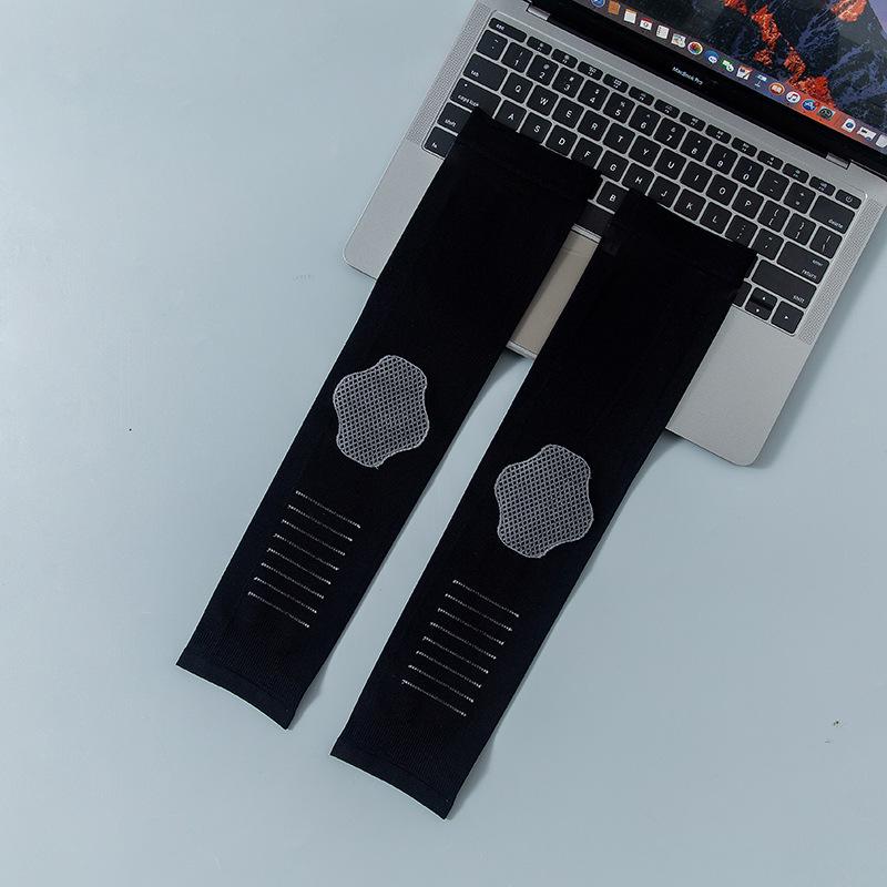 Unisex Ice Silk Arm Sleeve with Sun & UV Protection, High Elasticity for Cycling & Summer Sports