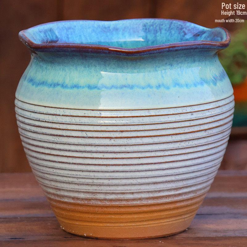 Специальное предложение: Высокий ретро-керамический цветочный горшок для суккулентов или зеленого редиса