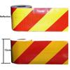 DIY 20cm*1m Twill Reflective Waterproof Tape Left Or Right Reflectors Self-Adhesive Safety Warning Sticker Conspicuity For Truck
