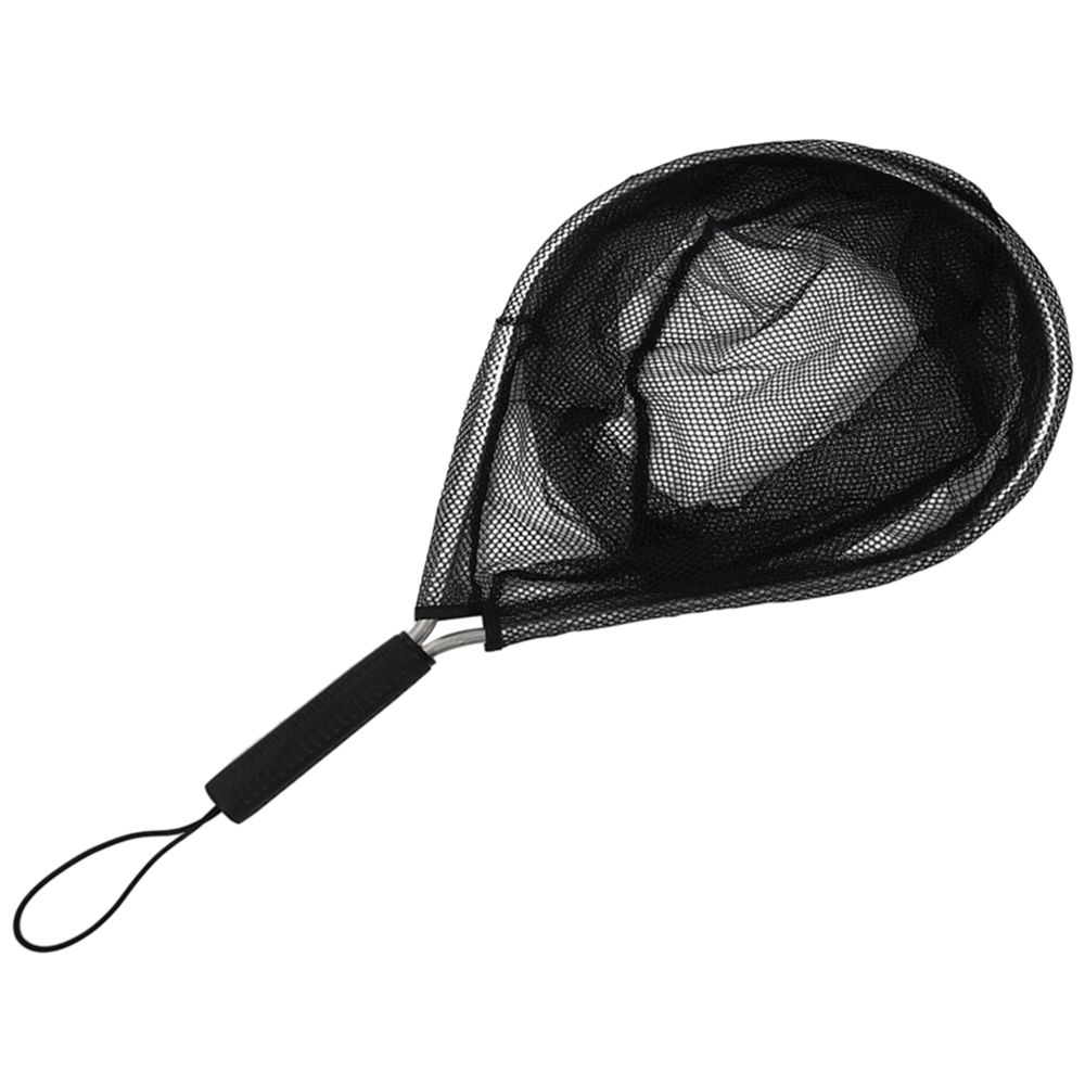 Aluminium Portable Trout Fly Fishing Mesh Nylon Hand Net Fish Saver Landing Nets Fishing Net