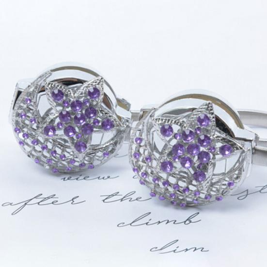 Moon Star Magnetic Curtain Rope Buckle Holder Tieback Strap Belt Home Decoration