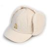 Universal Chemistry Quilting Ivory Earflap Cap