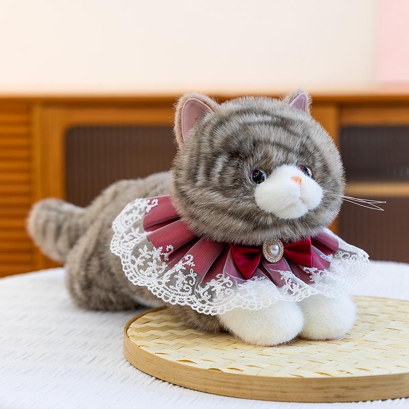 Мяукающая Плюшевая Кукла-Кошка - Милая Фигурка Котенка Игрушка для Девочек