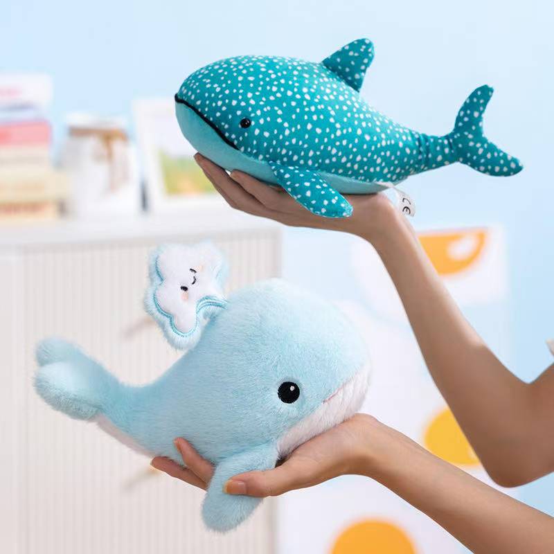 Новейшее Морское Животное Синий Кит Замеченный Кит Кукла Каваи Плюшевая Игрушка Кукла Мультяшная Аниме Фестиваль Веселый Подарок Рождество
