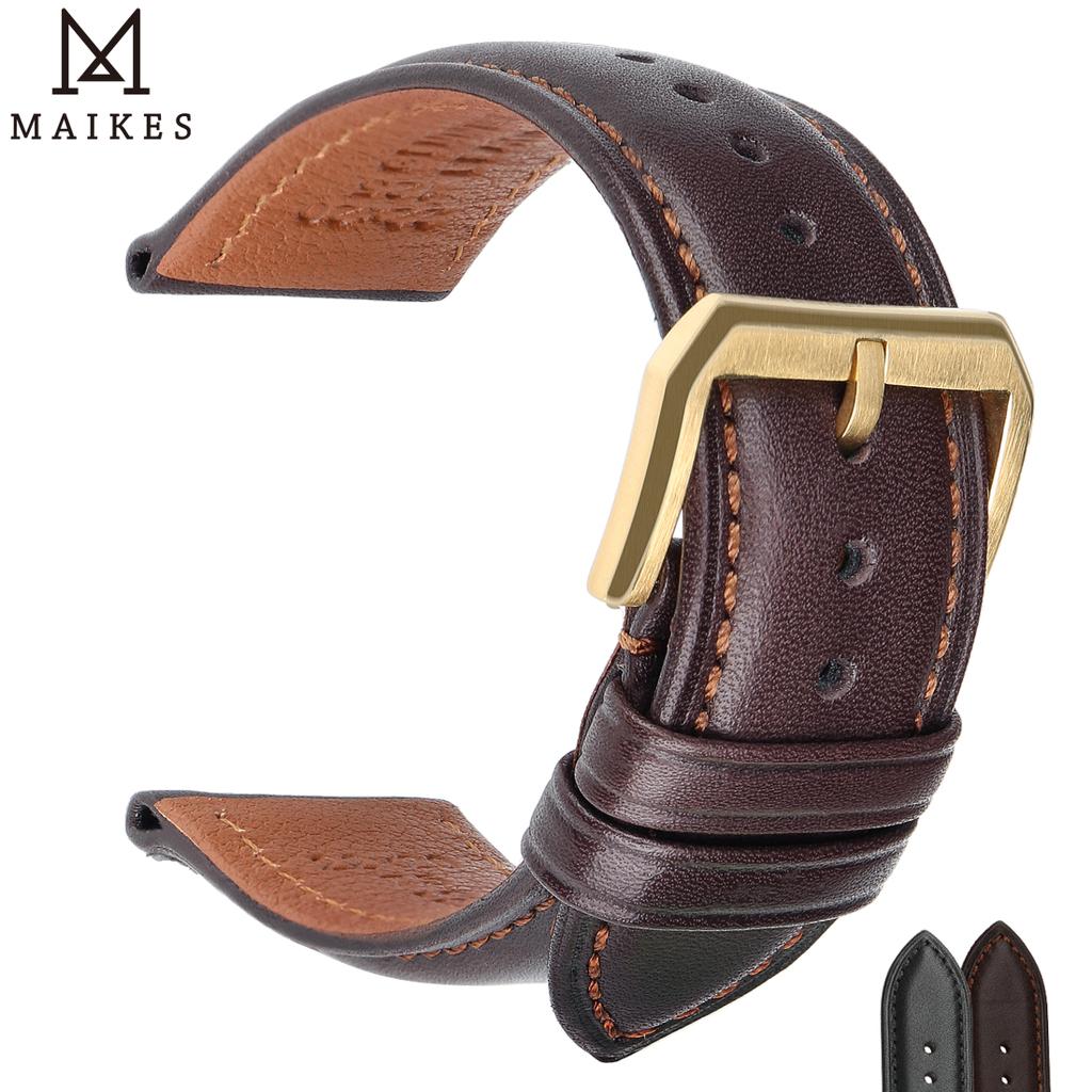 Ремешок для часов, модный кожаный ремешок для часов, женский и мужской, коричневый, черный, 24 мм, 18 мм, 20 мм, 22 мм, ремешок, аксессуары для часов