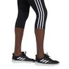 Спортивные леггинсы Believe This 3 Stripes Tights GLO05 Эквивалент японского размера S [Adidas] 2.0 3/4 женские черные/белые (FJ7186)