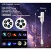 USB Planet Starry Sky Projector Light LED Night Light 360° Adjustable Gooseneck Replaceable Slides 5/10/15 Patterns Home Decor