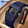 SANDA 9503 New Fashion Outdoor Trendy Cool Watch Plastic Wristbands Business Casual Quartz Watches for Man Women -1