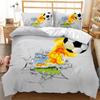 Soccer Duvet Cover Football Kids Bedding Set 3D Comforter Cover Boys Teens Sport Lovers Double Queen King Polyester Qulit Cover