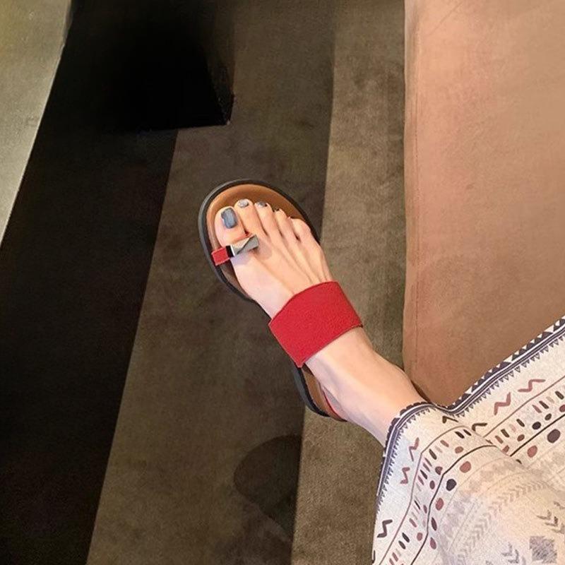 Тапочки Женская обувь Клиновидный каблук Мягкая подошва Шлепанцы