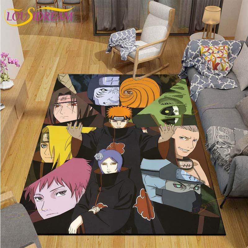 Anime Mat Carpet Naruto Rugs for Living Room Soft Floor Mat Rugs for Bedroom Door Mat Non-slip Area Rugs Bath Mat