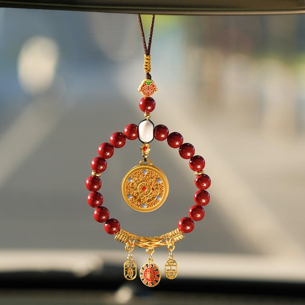 Five-Fortune Round Automobile Hanging Ornament Lucky Charm Jewelry Car Interior