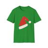 Unisex Softstyle T-Shirt Brush Stroke Santa Hat Minimalist Christmas
