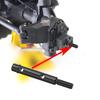 YEAHRUN Steel Front Rear CVD Drive Shafts Steering Portal Axle Stub for 1/18 RC Crawler Car Axial Capra 2WD UTB18 Accessories