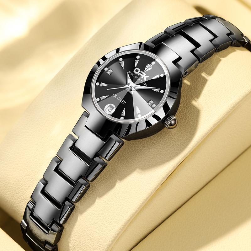 OPK 8105 Women's Watches Luxury Original Wristwatch for Girl Waterproof Luminous Ladies Watch Fashionable Zircon Scale Date
