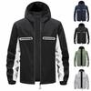 Men'S Loose Jacket Fashionable Multi Pocket Hooded Jacket