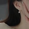 Freshwater Pearl Stud Earrings Women's Earrings Spring Niche Design High-end Temperament Cold Wind Earrings