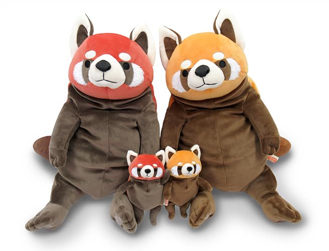 Shinada Global Mochi Series Mochi Lesser Gold Brown 22 X 22 X 30cm Plush Toy Red Panda Animal (L) MORS-0350GB