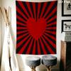 Love Wall Tapestry Aesthetic Wall Hanging Printed Fabric Blanket Decorative Tapestries for Bedroom Living Room Home Decor