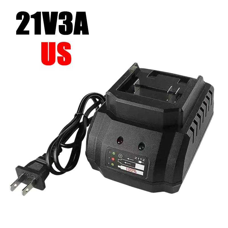 For Makita 21V0.5A 1.2A 2A 3A EU/US Plug Lithium Battery Charger BL1415BL1420 BL1815 BL1830 BL1840 BL1860 Battery-powered Tool