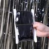 2 шт. Сверкающие бахромчатые шторы Металлические мишурные шторы Для свадьбы Дней рождения Детских праздников Выпускного вечера Украшение