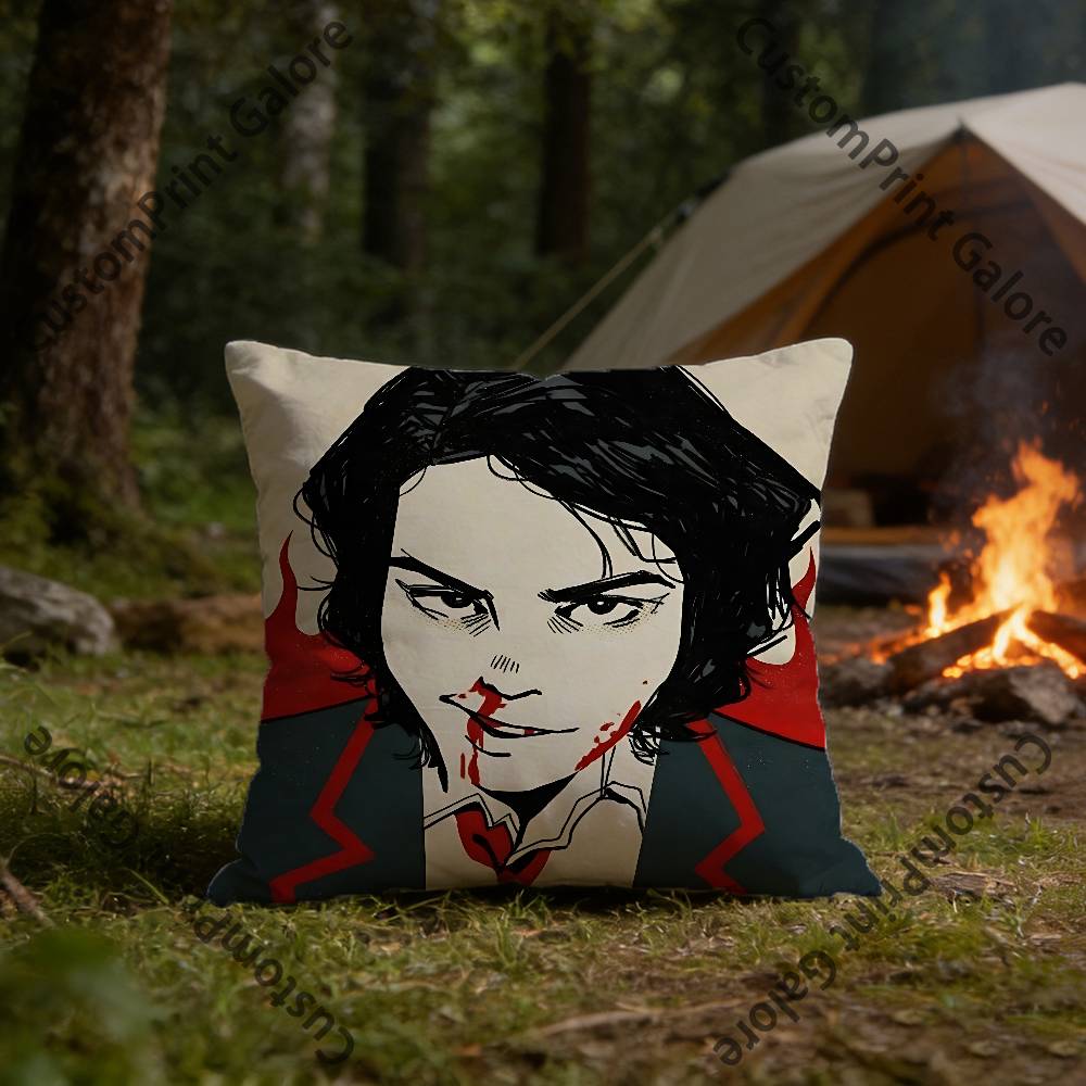 Подушка с изображением Emo Boy Gerard Way Чехол для подушки Полиэстер Квадратный чехол для подушки 45 см Декоративный для дома Дивана Кровати Автомобиля Декор