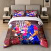 3Pcs Bedding SetRobert Lewandowski Soft Bed Sheet and Two Pillowcases Home Bedroom Decor