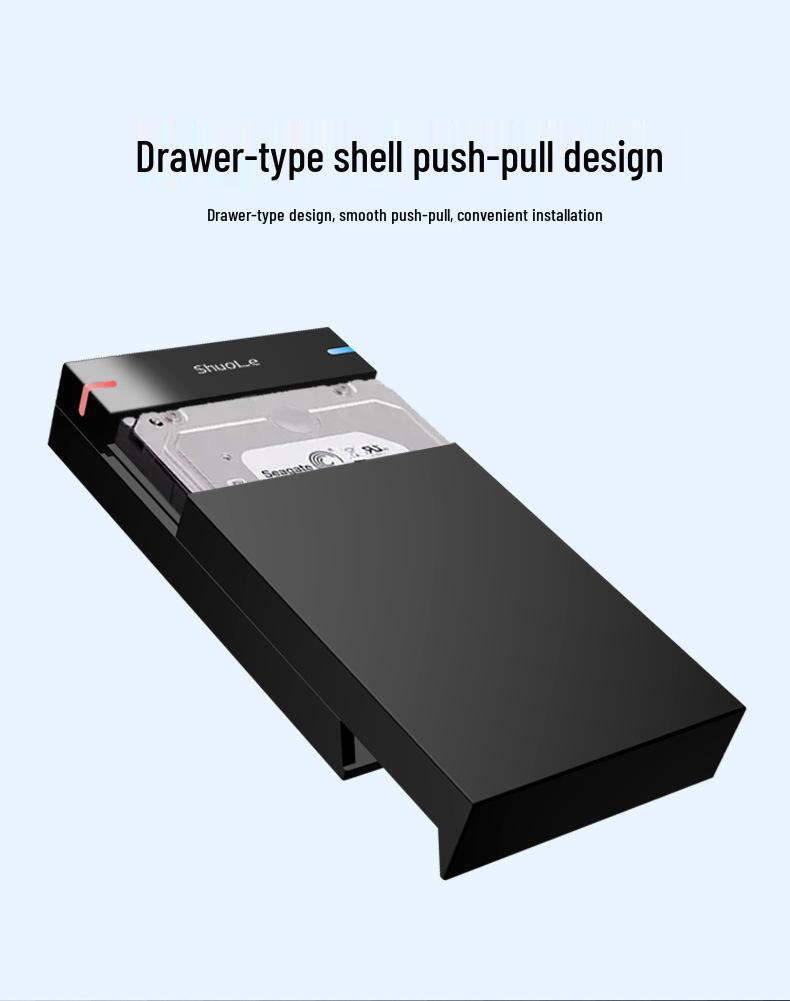 ShuoLe 3,5" USB 3.0 Безвинтовой высокоскоростной внешний корпус для жесткого диска