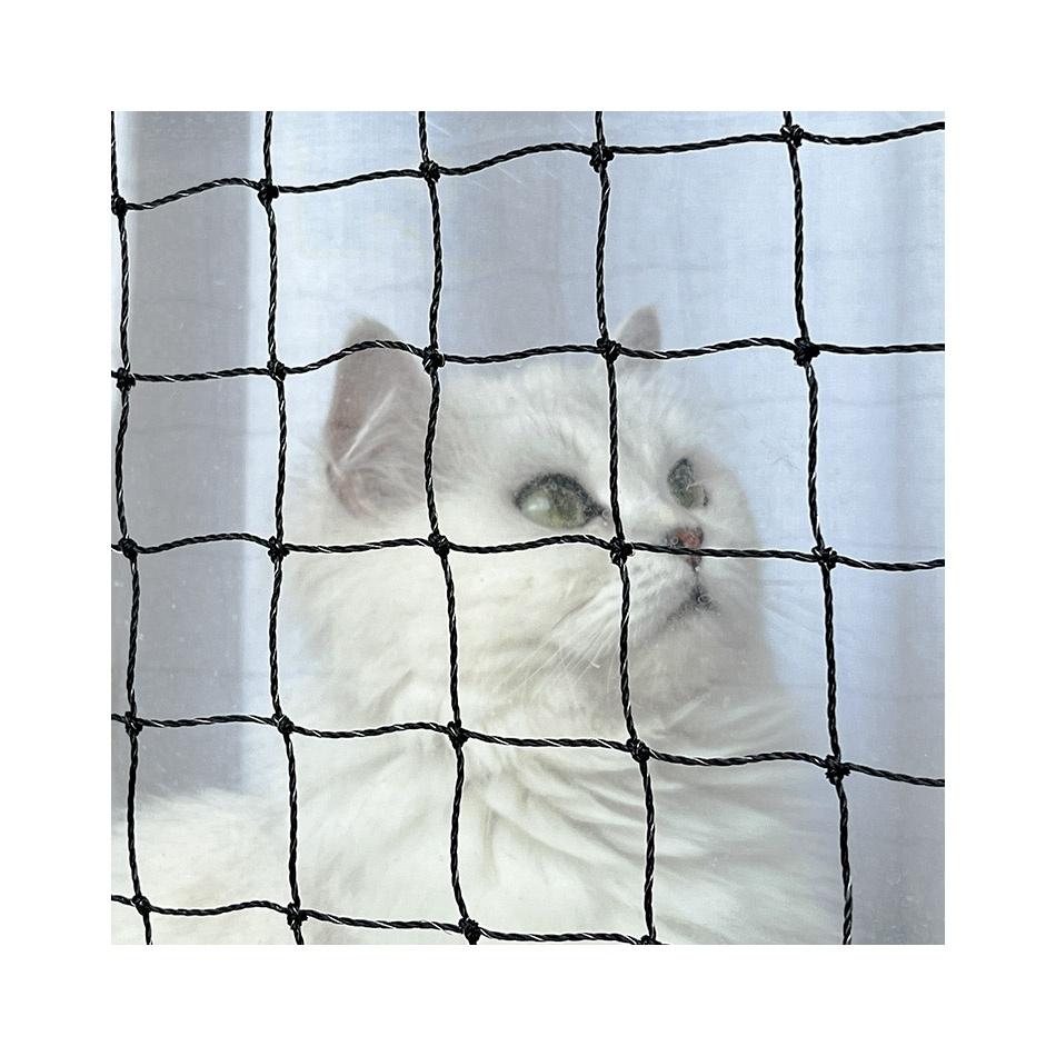 Steel Wire-Reinforced Cat Safety Net PE+Steel Wire Cat Net Protection Made of Nylon HDPE PP Cutting Service for Cats