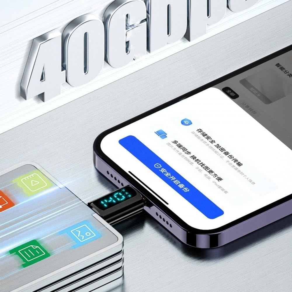 PD 140W USB 4 Type-C Adapter Digital Display USB C Extension Professional Power Meter Tester