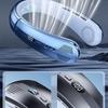 Цифровой дисплей Безлопастной вентилятор на шею Охладитель воздуха USB-перезаряжаемый Вентилятор Охлаждающий инструмент USB Портативный Мини-вентилятор на шею
