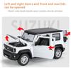 1:24 Suzuki Jimny Off Road SUV Alloy Diecast Модель автомобиля Звук и Свет Коллекция Дисплей Хобби Украшения Подарки Для Парня
