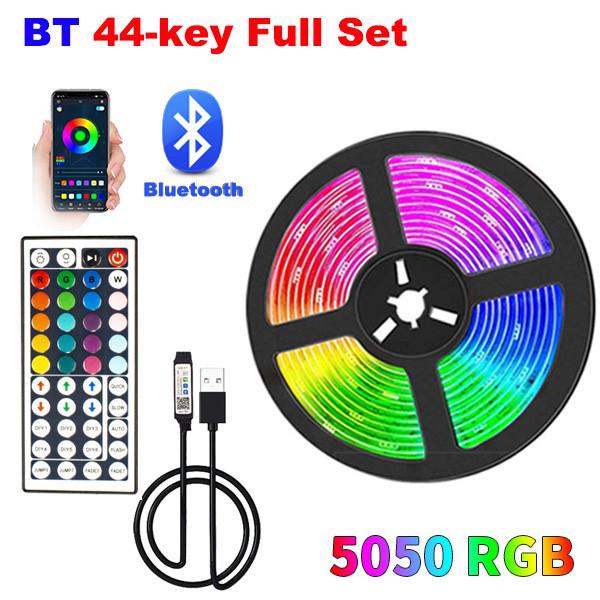 USB Bluetooth 5050 RGB светодиодная лента - 5 В низкое напряжение, красочное атмосферное освещение для фона стены за телевизором