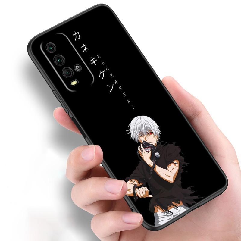 Модный чехол для телефона Tokyo Ghoul с аниме Kaneki Ken для Xiaomi Redmi Note 11 10 9 8 Pro 11T 10T 10S 9S 8T 9 9A 9C 9T, черный мягкий чехол