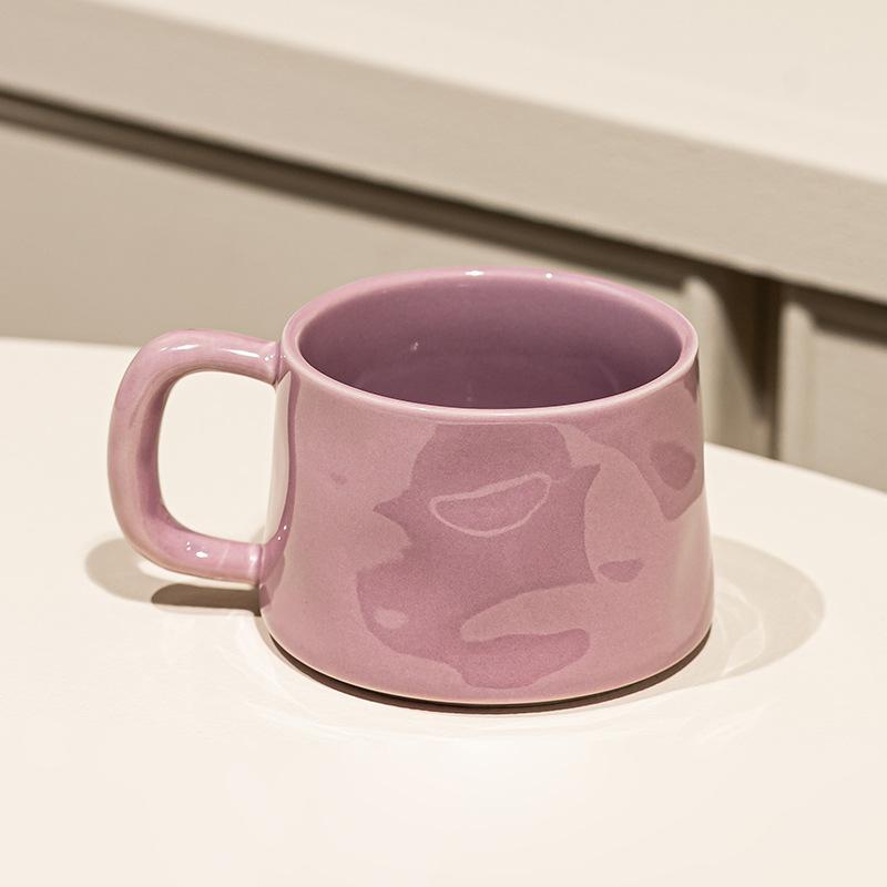 Керамические кружки Ретро кофейные чашки и блюдца Изысканная чашка для послеобеденного чая Кружка для завтрака с молоком Подарочная чашка для девушки Кофейная чашка для офиса Чашки для воды