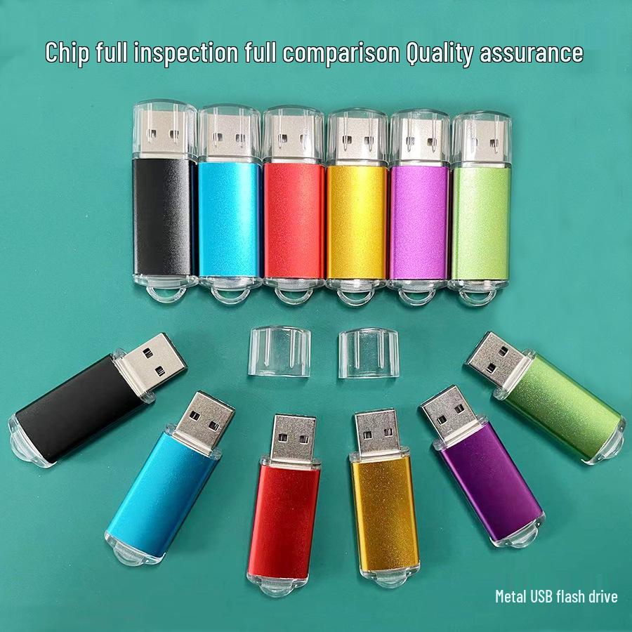 Яркий металлический USB-накопитель для автомобиля - Доступен от 16 ГБ до 128 МБ