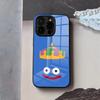 D-dragon Q-Quest Слайм Чехол для телефона Для IPhone 17 Air 16 E Pro Max 15 14 13 Mini 12 Pro 11 Max Plus Черная стеклянная крышка