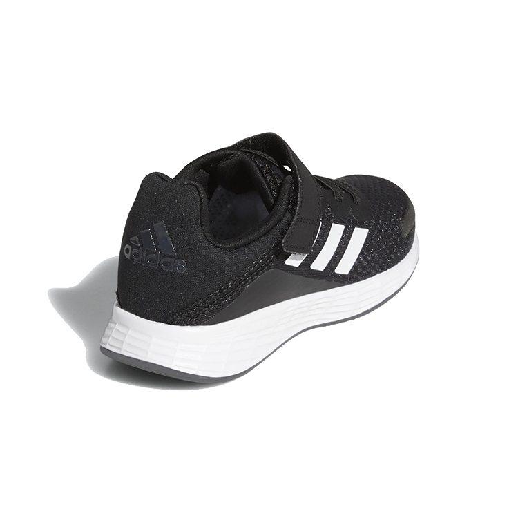 adidas Детские кроссовки для бега Duramo Sl, дышащие, низкие, черные с белым, для детей 3-7 лет, FX7314