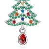 Christmas Tree Dangle Earrings Shiny Zircon Tree Jewelry Zinc Alloy