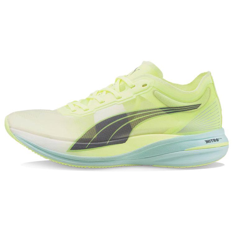 Puma Deviate Nitro Elite Fizzy Light Nitro Blue Women Sneakers Green Dark-Slate 376444-02