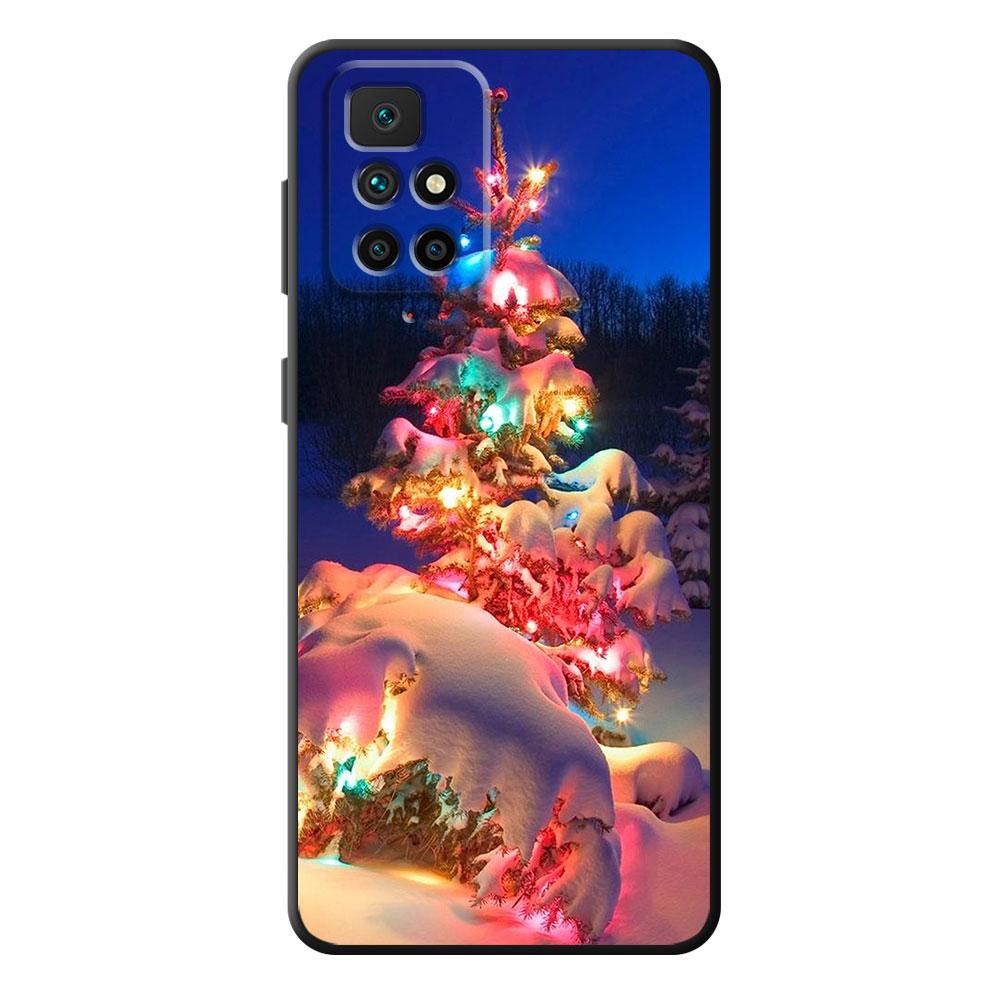 Силиконовый чехол с Рождеством и снегом для Realme 5 9i 6s Narzo 8 9 Pro V25 7i 5S 7 6 8i 9 5G SE 9Pro 8Pro, сумка-капа