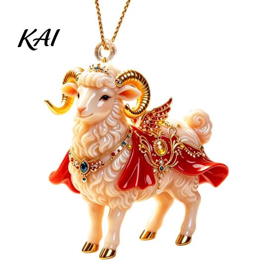 Seasonal Party Favors 2D Flat Christmas Sheep Hanging Ornament with Lanyard, Acrylic Tree Decorations Pendant for Home Festive Decor And Keepsake