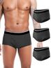 TIICHOO Incontinence Bamboo Set LL and Men's Briefs, Fiber, Breathable, Front-Opening, 3-Piece (Sizes 3, Black)