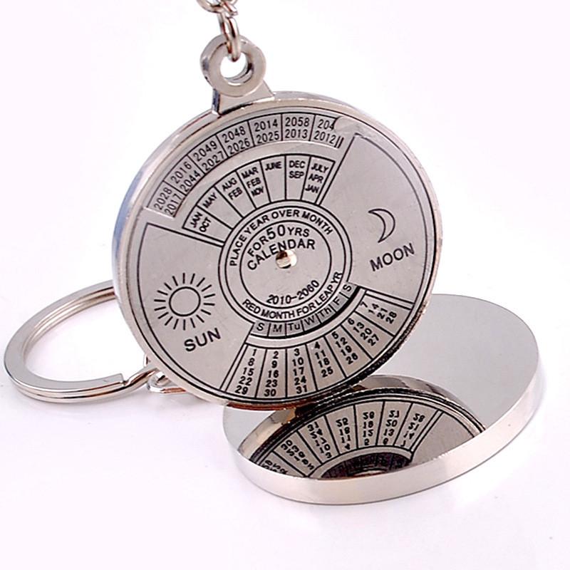 Брелок металлический компас восемь символов пряжка вечный календарь брелок кулон