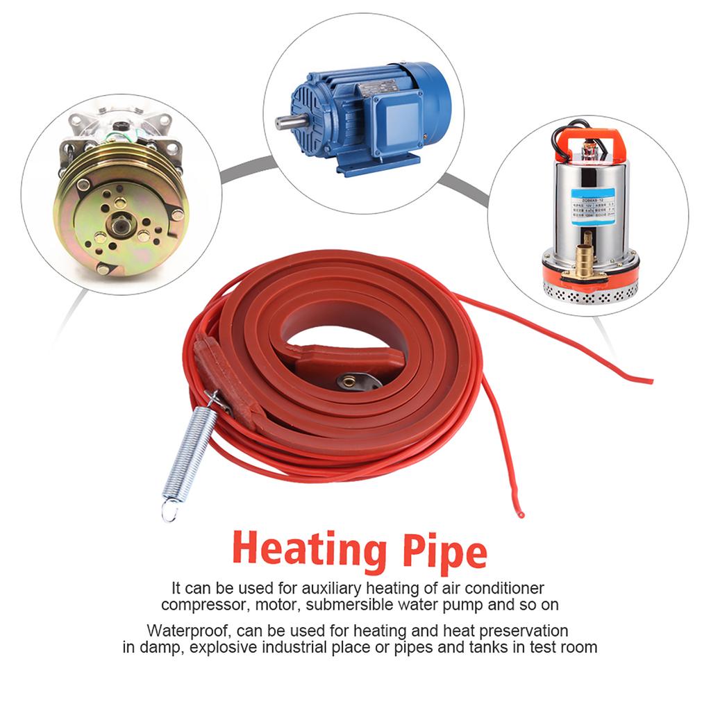 75 Вт 220 В многоцелевой нагреватель полосовой трубчатый кондиционер компрессор для вина пива варки нагревательный пояс